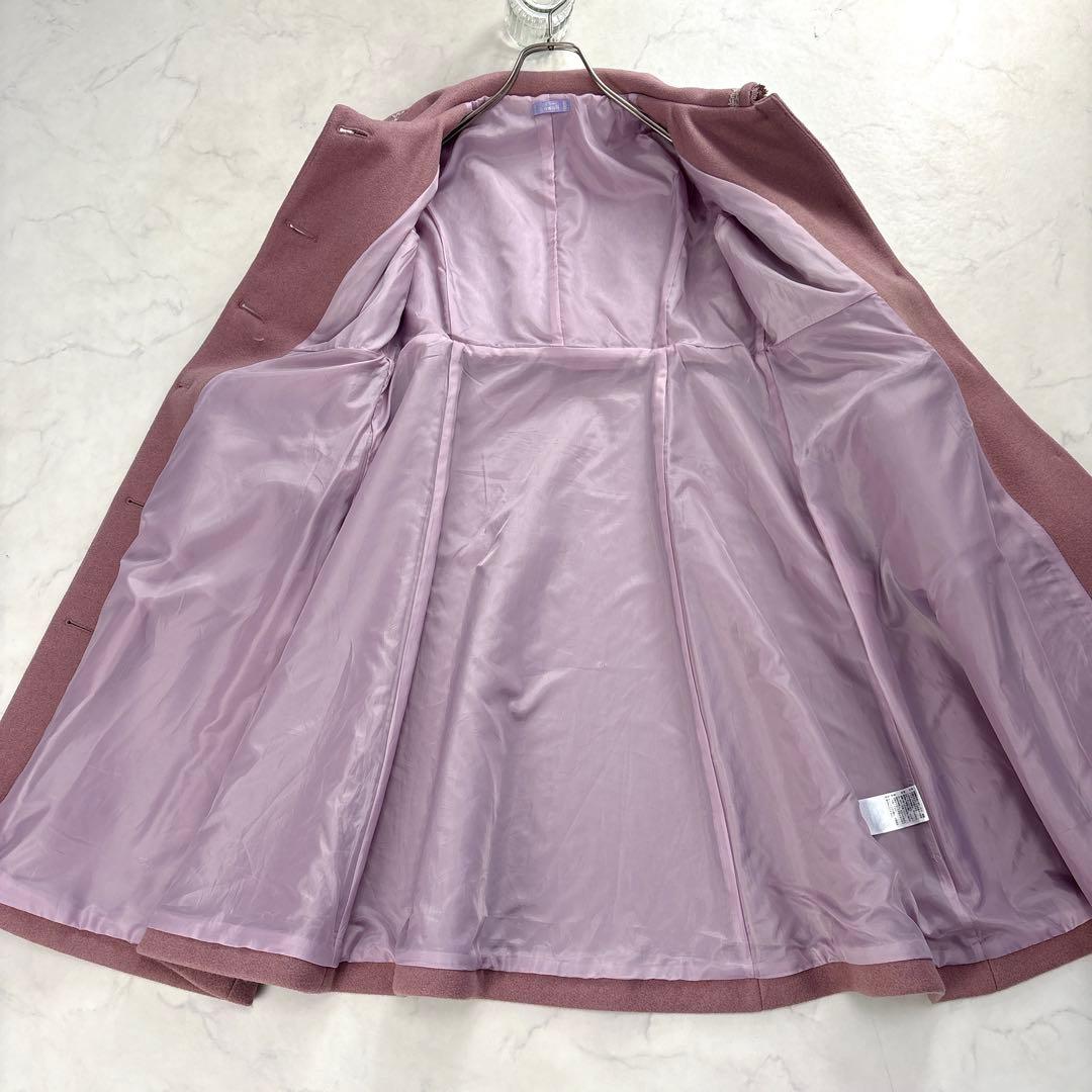 美品✨アクシーズファムKawaii ケープ付 ロングコート ピンク M