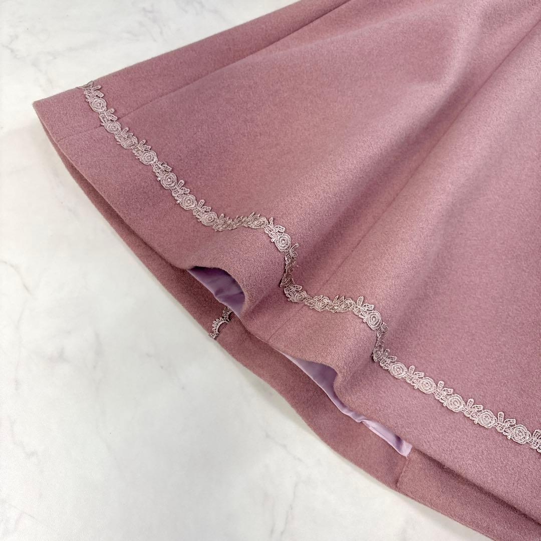 美品✨アクシーズファムKawaii ケープ付 ロングコート ピンク M