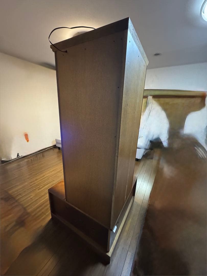 KARIMOKU カリモク コーナーテレビ台キャビネット ガラス棚