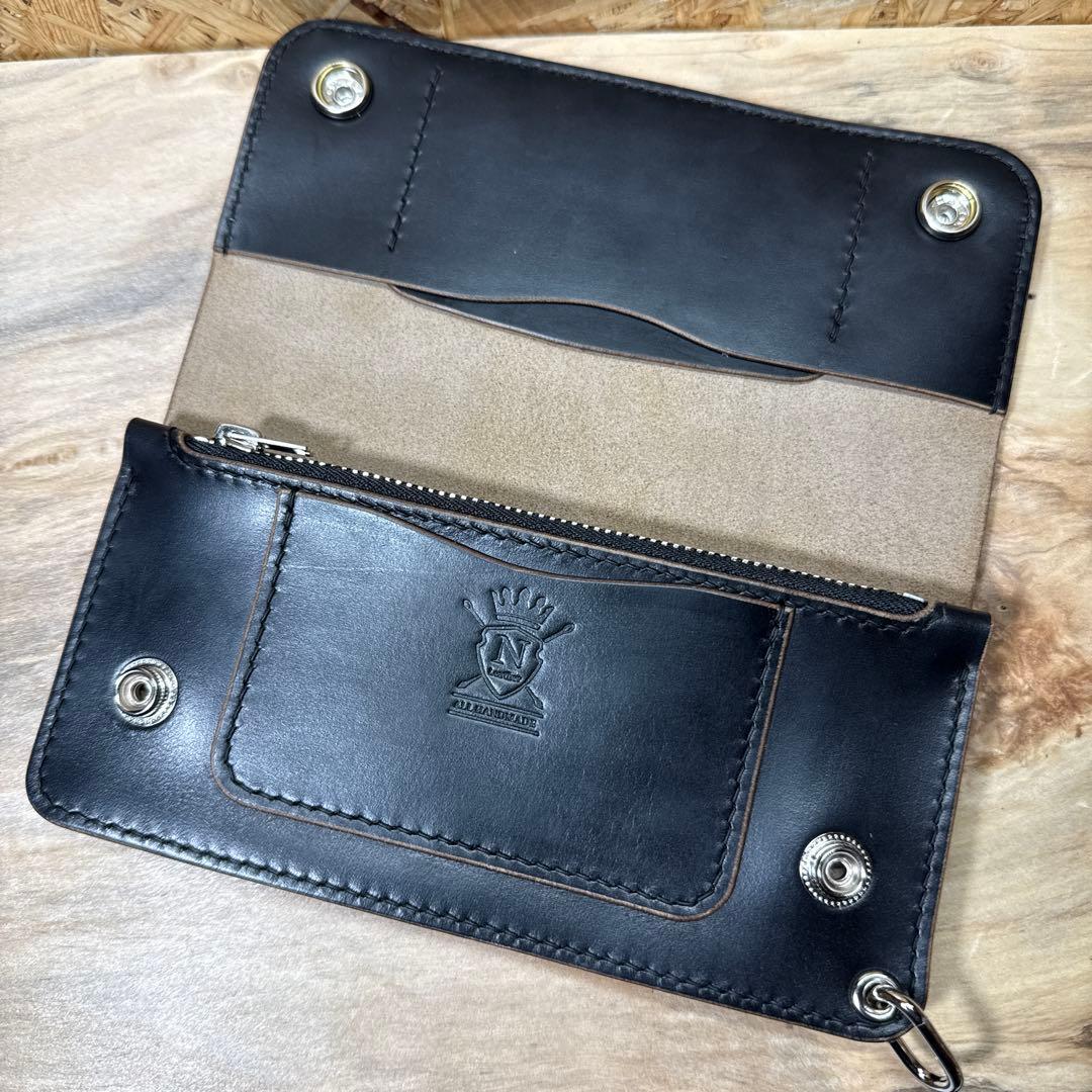 ホーウィン クロムエクセル 180 カスタム トラッカーウォレット ニッケル