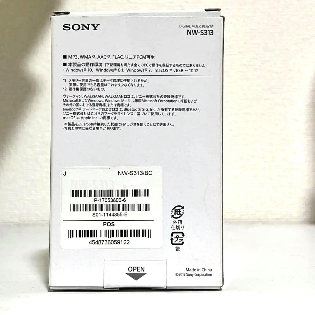 【ほぼ未使用】SONY NW-S313 デジタルオーディオプレーヤー ブラック