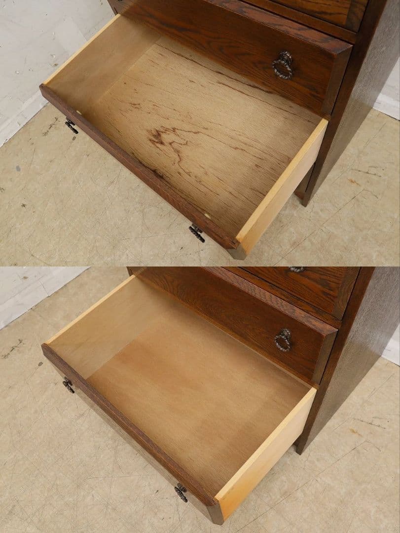 高級 三越家具【ブルージュ】オーク材 4段チェスト・整理タンス