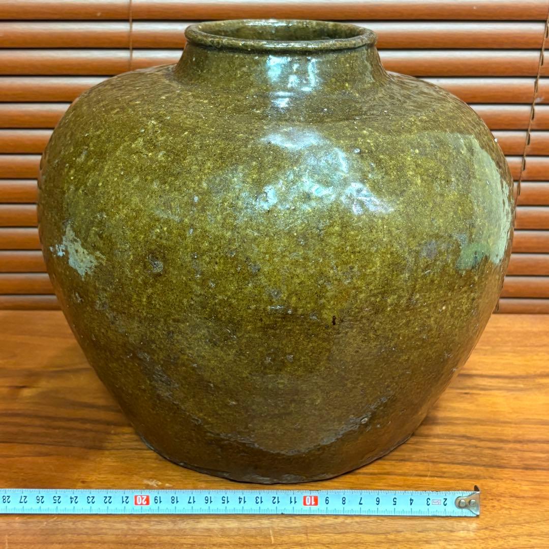 古唐津焼　大きい壺
