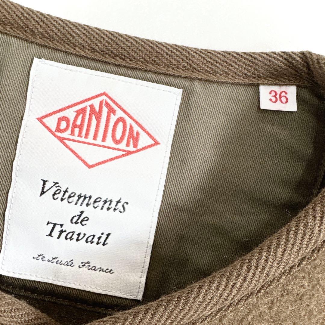 DANTON ダントン ウールモッサ　ノーカラージャケット