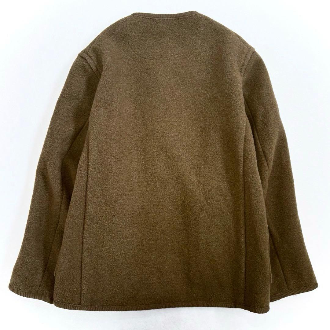 DANTON ダントン ウールモッサ　ノーカラージャケット