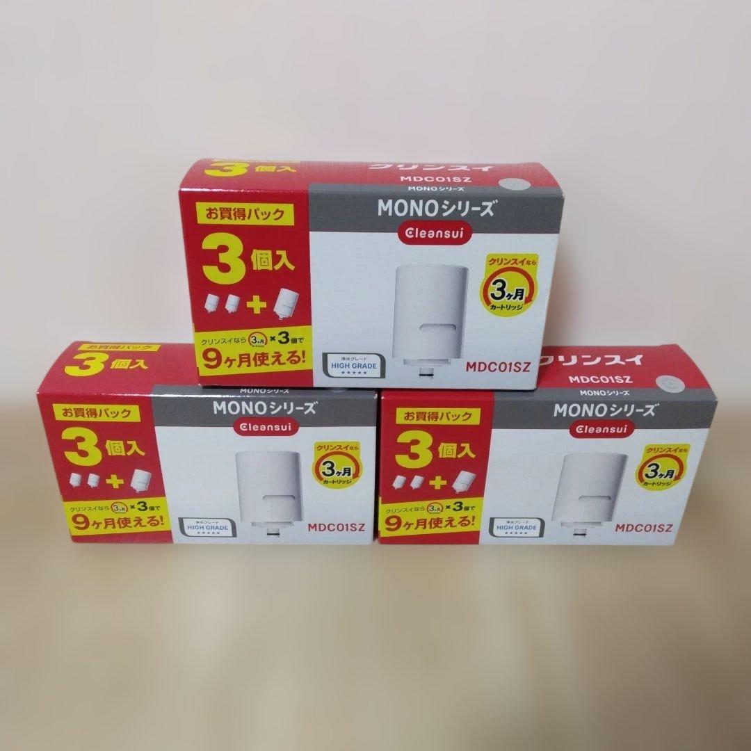 クリンスイ　浄水器　蛇口直結型　ＭＯＮＯシリーズ　交換カートリッジ　3箱
