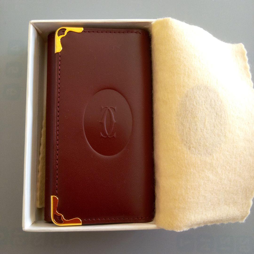 Cartierカルチェの キーケース　 赤茶、未使用品