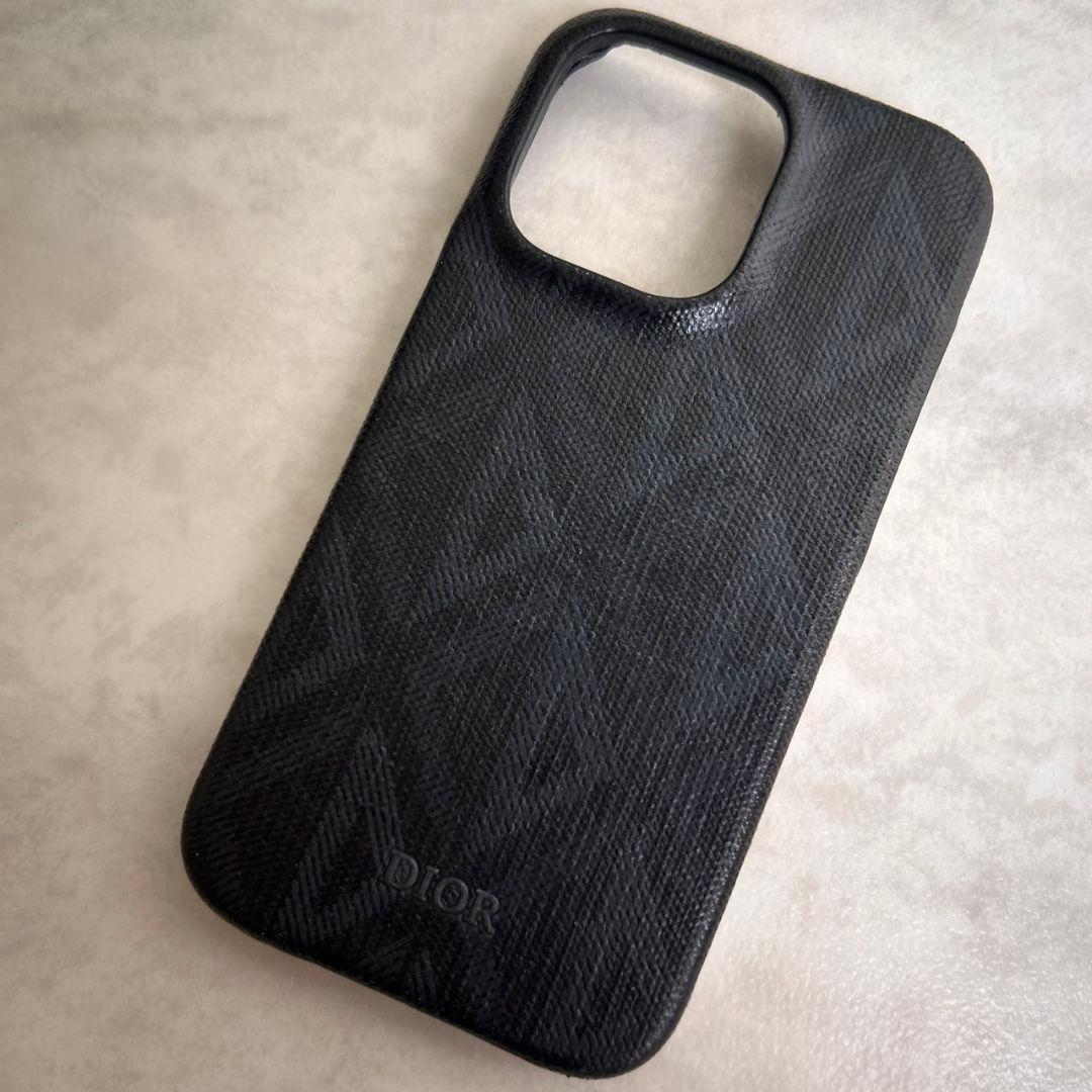 【極美品】Dior iPhone13pro Diamond CDロゴ ブラック