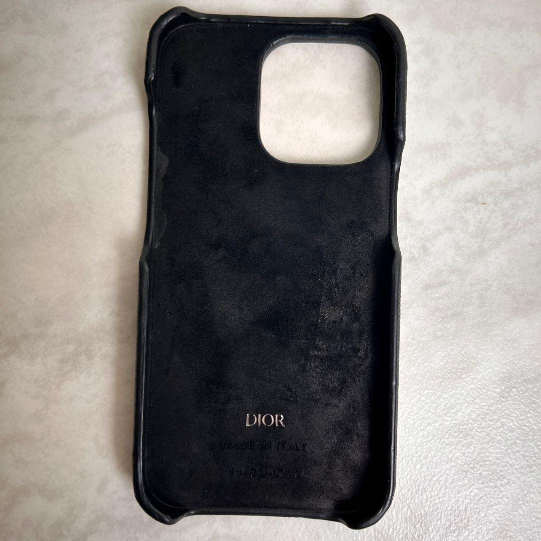 【極美品】Dior iPhone13pro Diamond CDロゴ ブラック