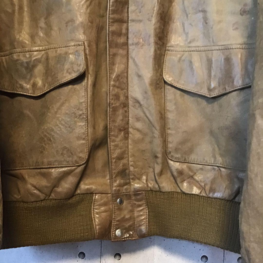 ＜1点物＞　８０ｓ　ヴィンテージ　A-2　XL　フライトジャケット　ステンシル