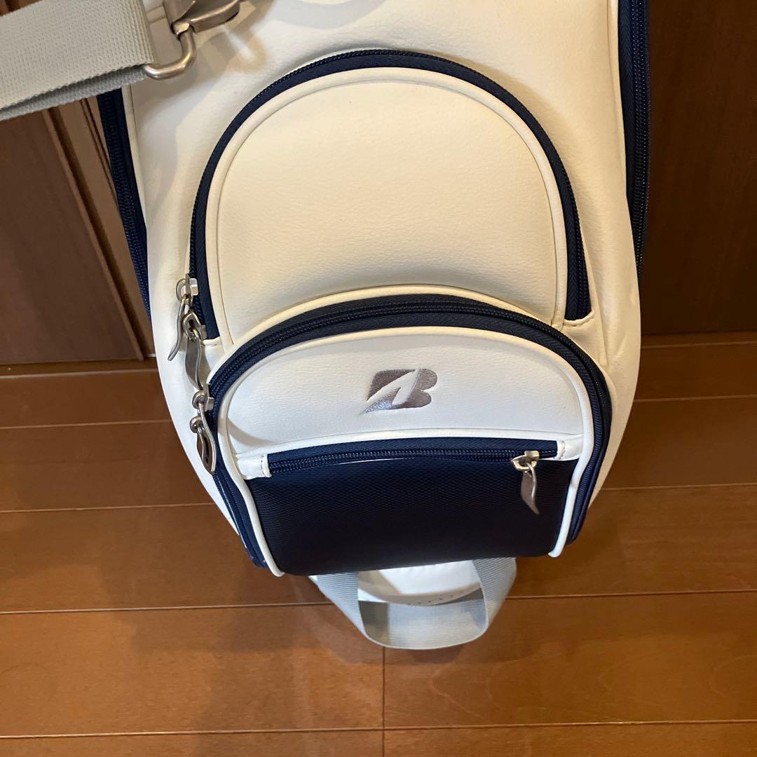 ブリヂストン キャディバッグ ホワイト/ネイビー