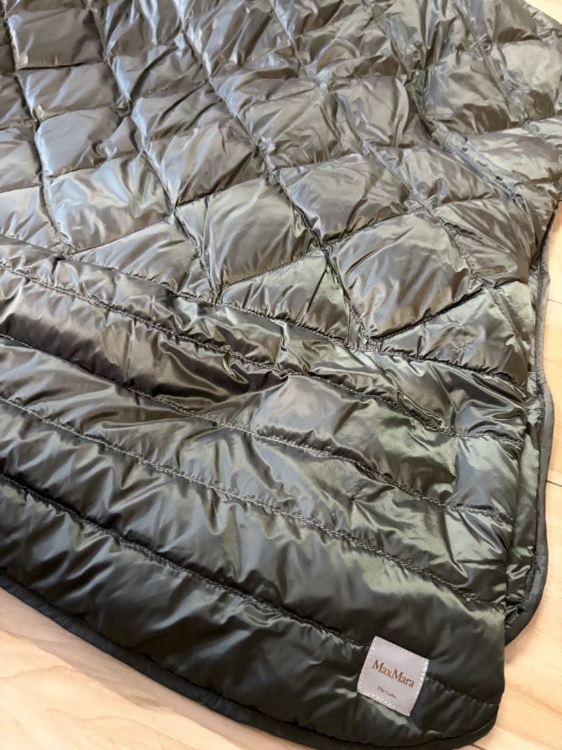 新品★MAXMARA The Cube TREMANS ダウンケープ S カーキ