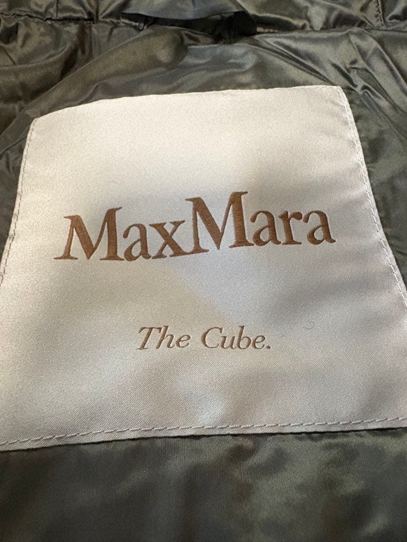 新品★MAXMARA The Cube TREMANS ダウンケープ S カーキ