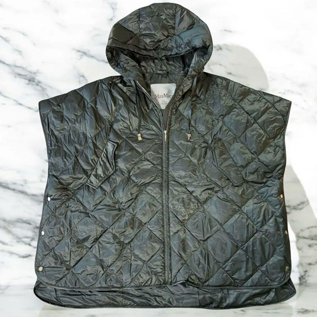 新品★MAXMARA The Cube TREMANS ダウンケープ S カーキ