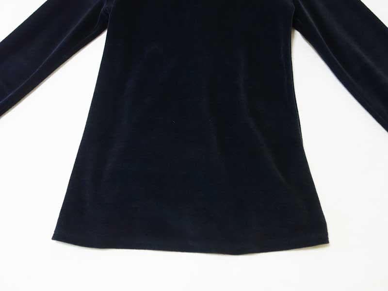 シシクイ THE SHISHIKUI Twist Velor トップス ネイビー