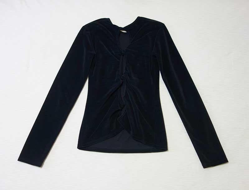 シシクイ THE SHISHIKUI Twist Velor トップス ネイビー