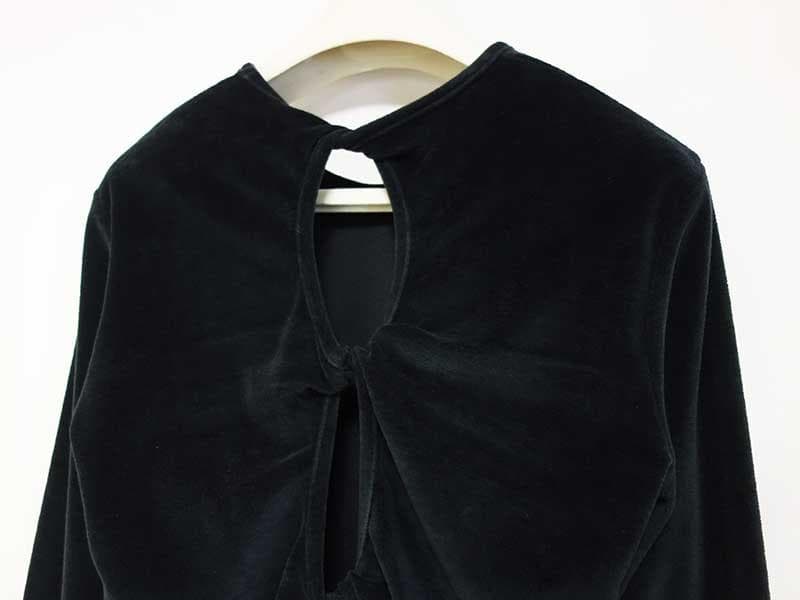 シシクイ THE SHISHIKUI Twist Velor トップス ネイビー