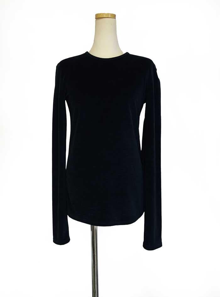 シシクイ THE SHISHIKUI Twist Velor トップス ネイビー