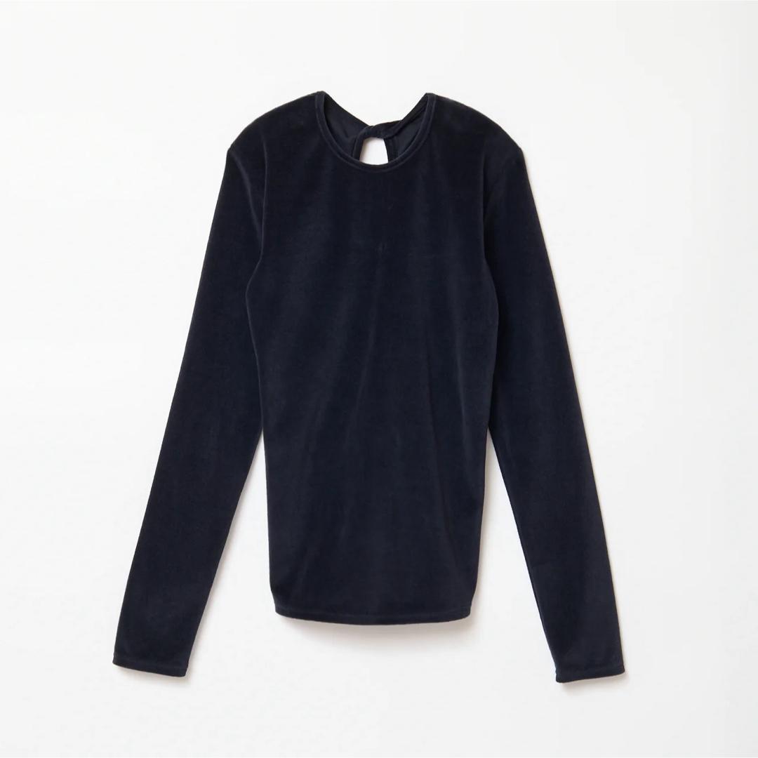 シシクイ THE SHISHIKUI Twist Velor トップス ネイビー