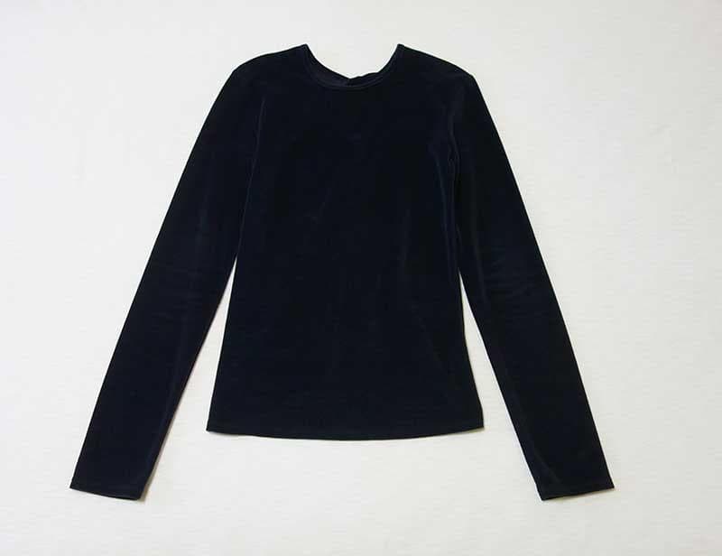 シシクイ THE SHISHIKUI Twist Velor トップス ネイビー