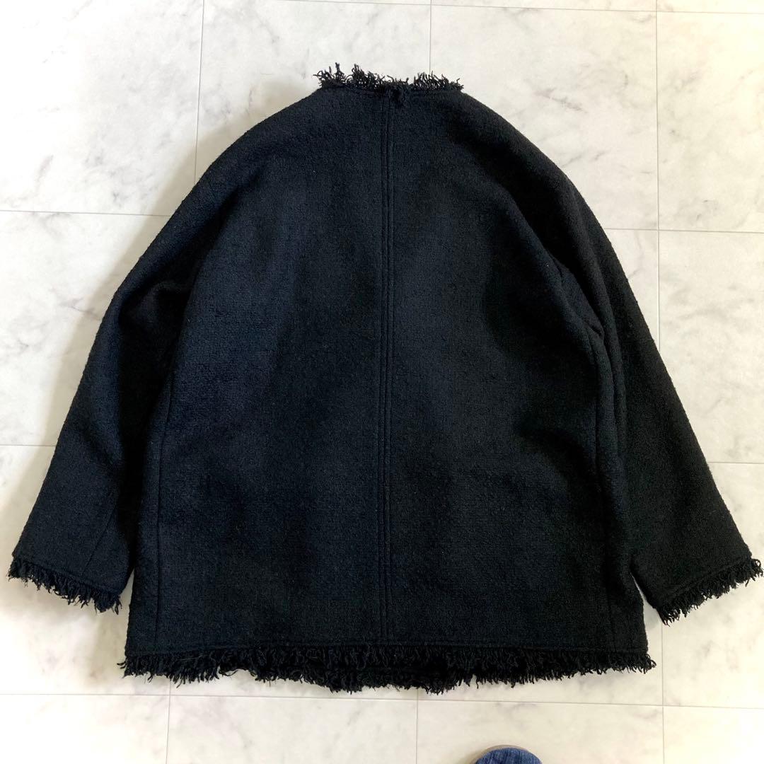 美品 ジャーナルスタンダード AWツイードイージージャケット 金ボタン