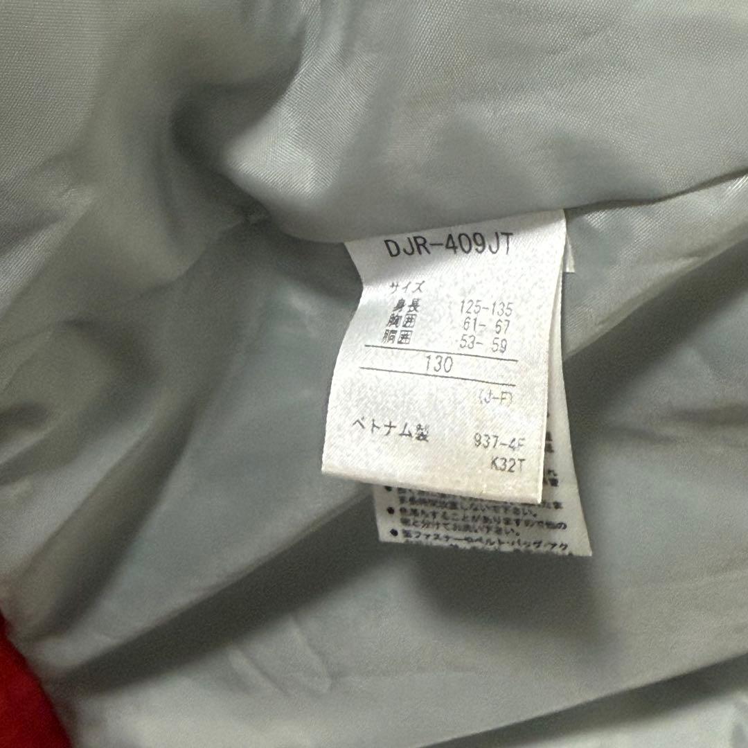 デサント スキーウェア 上下セット サイズ130 ヒートナビ 黒 赤 人気