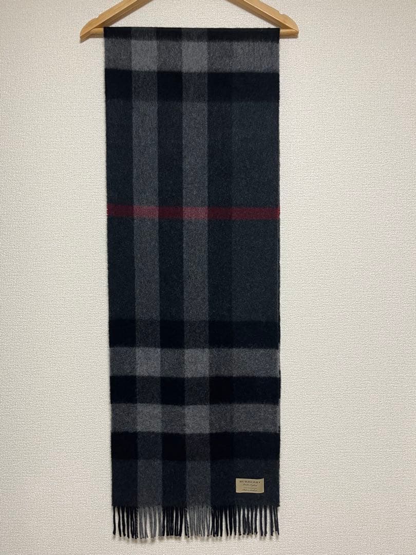 BURBERRY　バーバリー　マフラー　カシミア100％　未使用に近い　大判