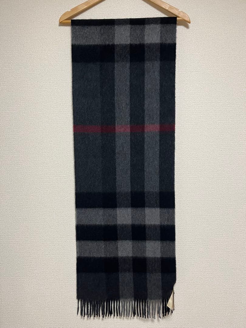 BURBERRY　バーバリー　マフラー　カシミア100％　未使用に近い　大判