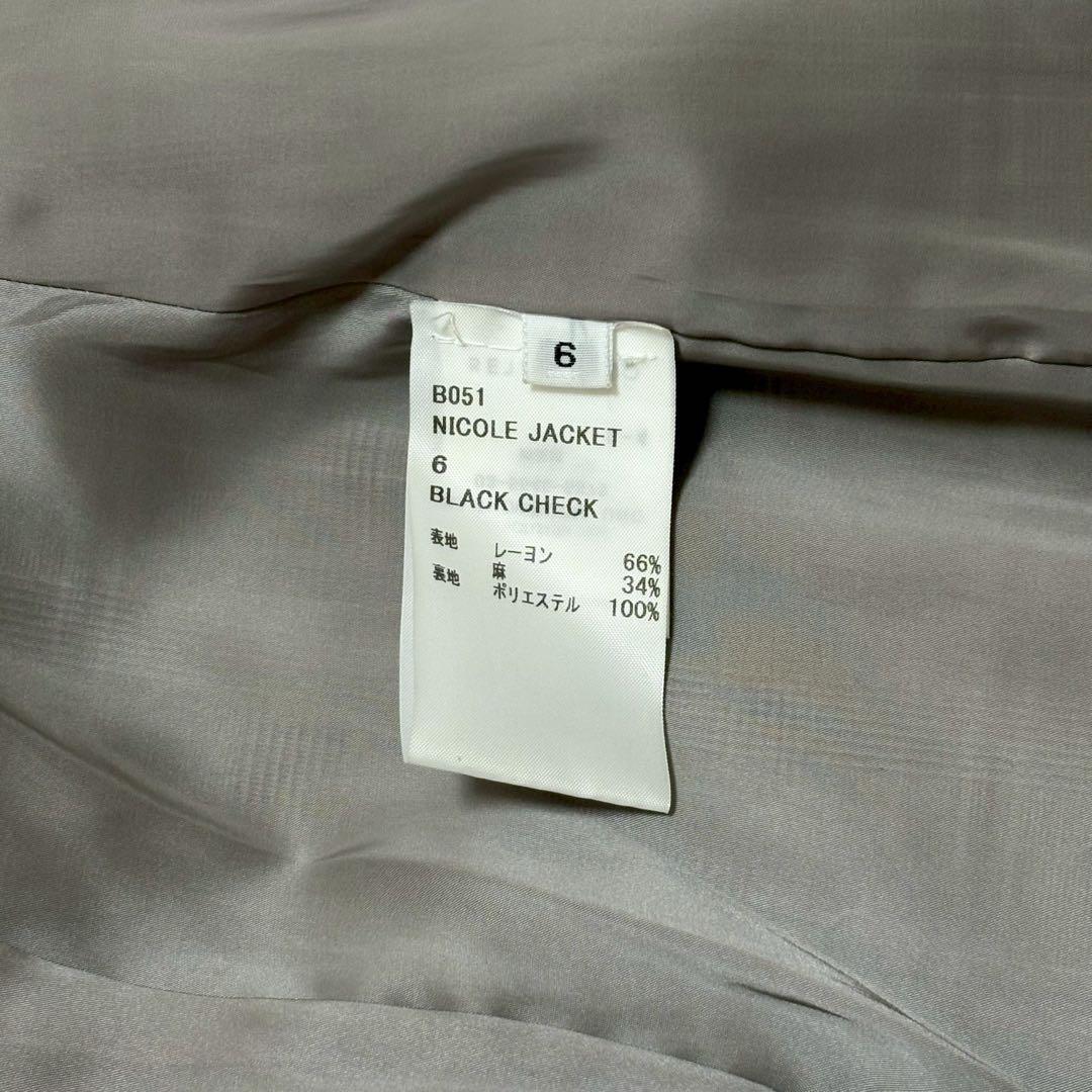 ◎極美品 レジーナピョー NICOLE JACKET M相当ブラックチェック 1