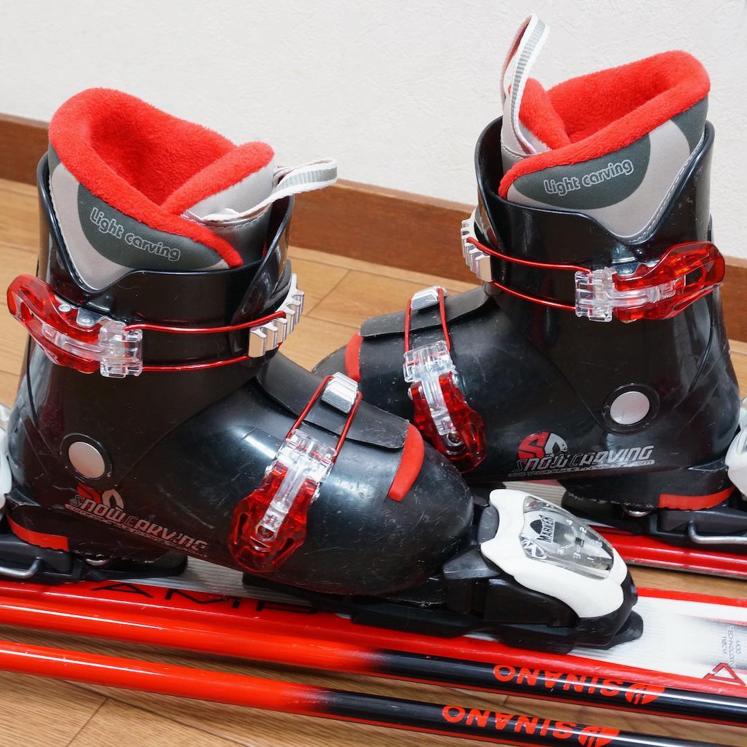 メンテ済 112cm 靴21cm K2 カービングスキーセット