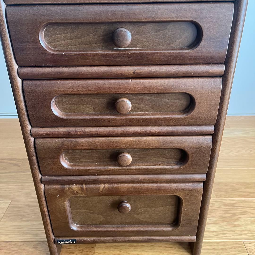 カリモク　電話台/サイドチェスト　キャビネット