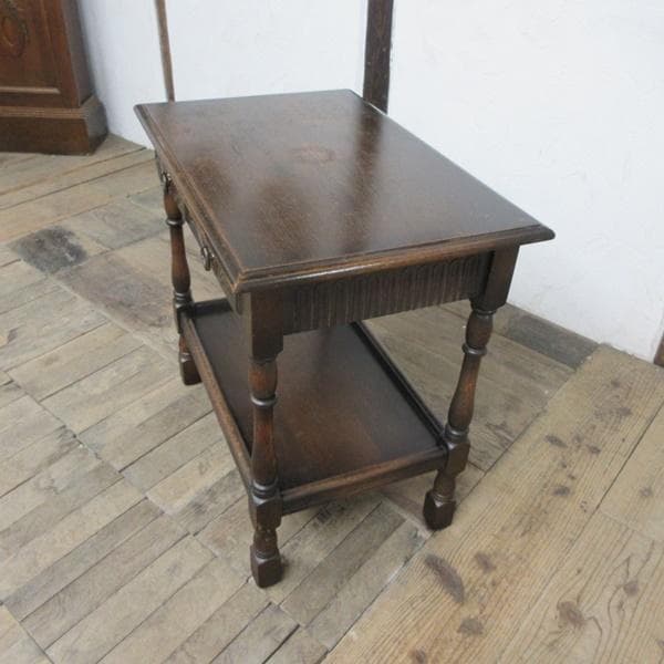 イギリス アンティーク 家具 ホールテーブル コンソール 電話台 6954d