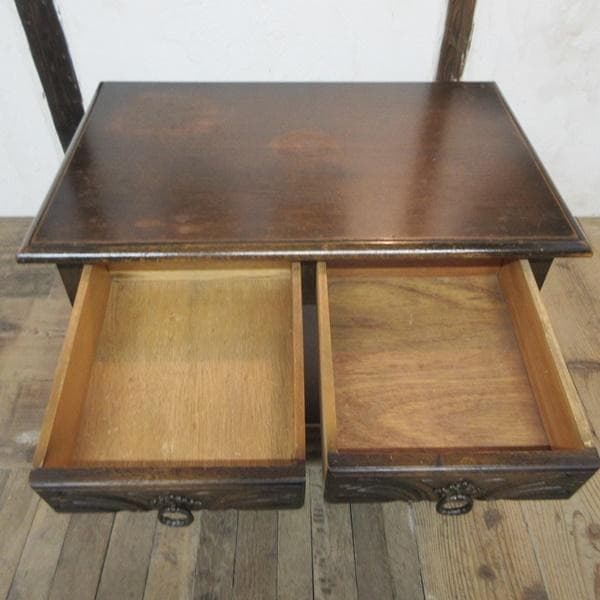 イギリス アンティーク 家具 ホールテーブル コンソール 電話台 6954d