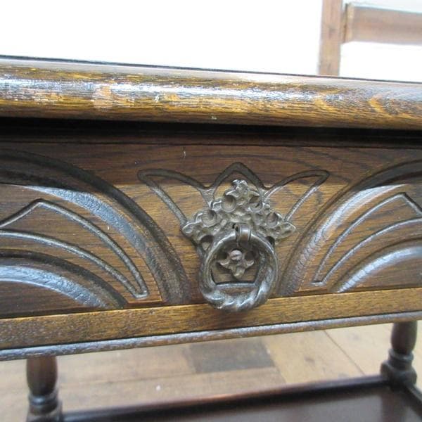 イギリス アンティーク 家具 ホールテーブル コンソール 電話台 6954d