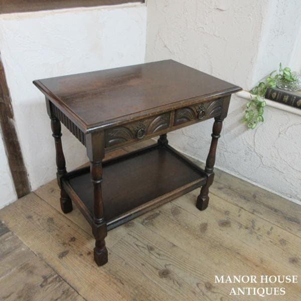 イギリス アンティーク 家具 ホールテーブル コンソール 電話台 6954d
