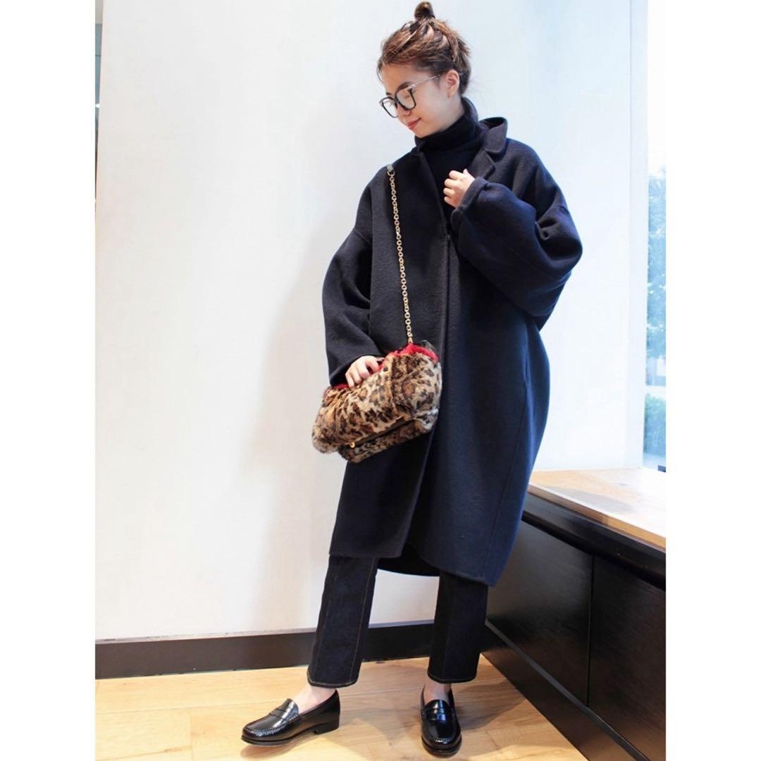 Deuxieme classe ウールアンゴラリバーコート アパルトモン