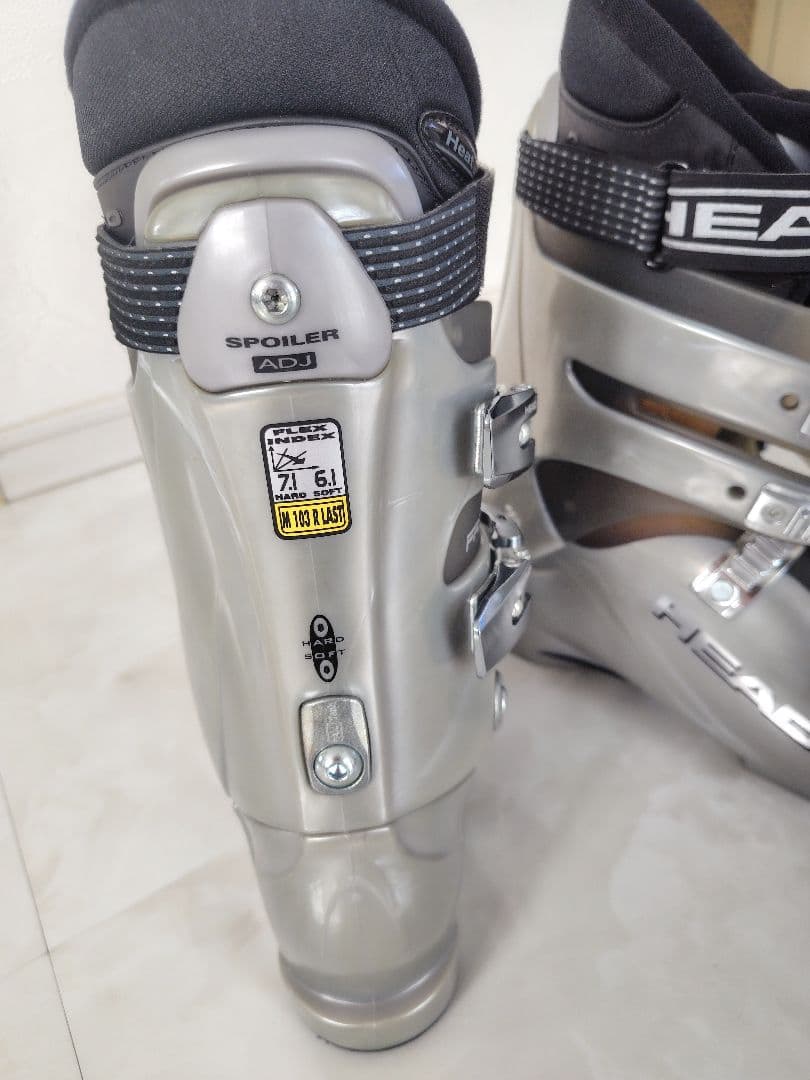 ★美品★HEAD スキー用ブーツ シルバー 収納バッグ（26.0〜26.5cm）