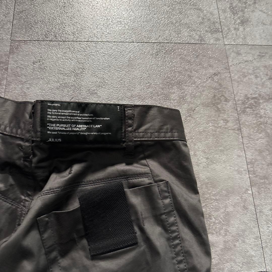 極美品　julius アークドパンツ　バナナパンツ　ダークウェア　リック　アン