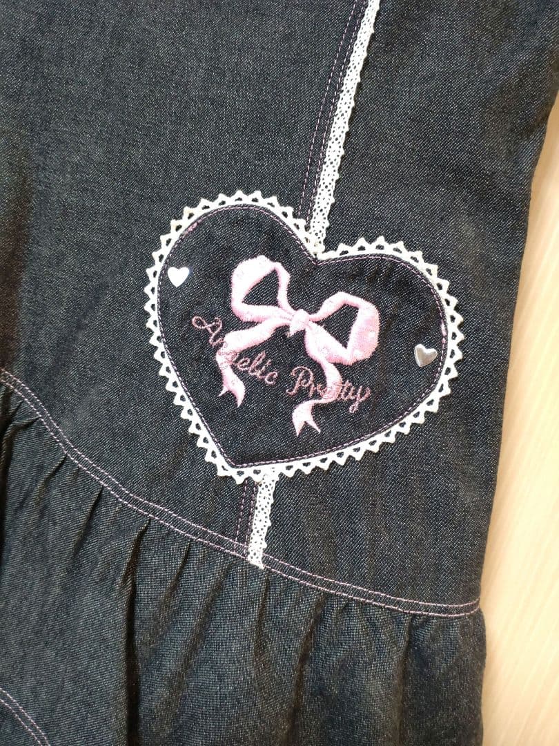 Angelic Pretty デニムジャンパースカート　グレー