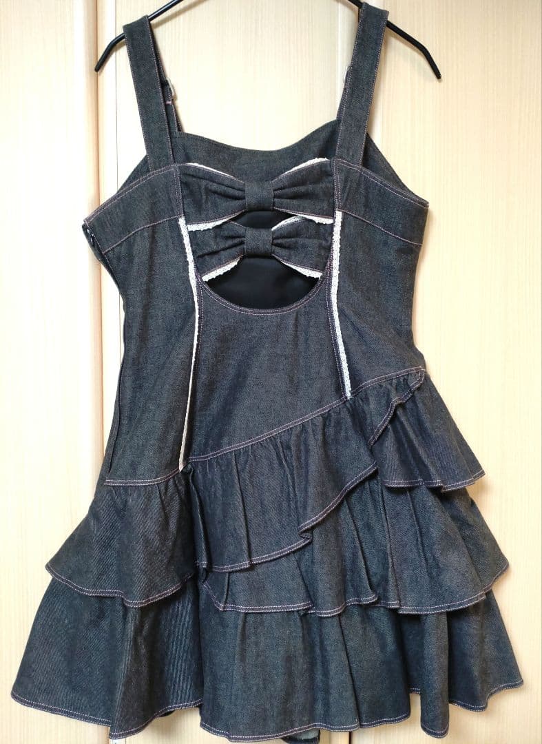 Angelic Pretty デニムジャンパースカート　グレー