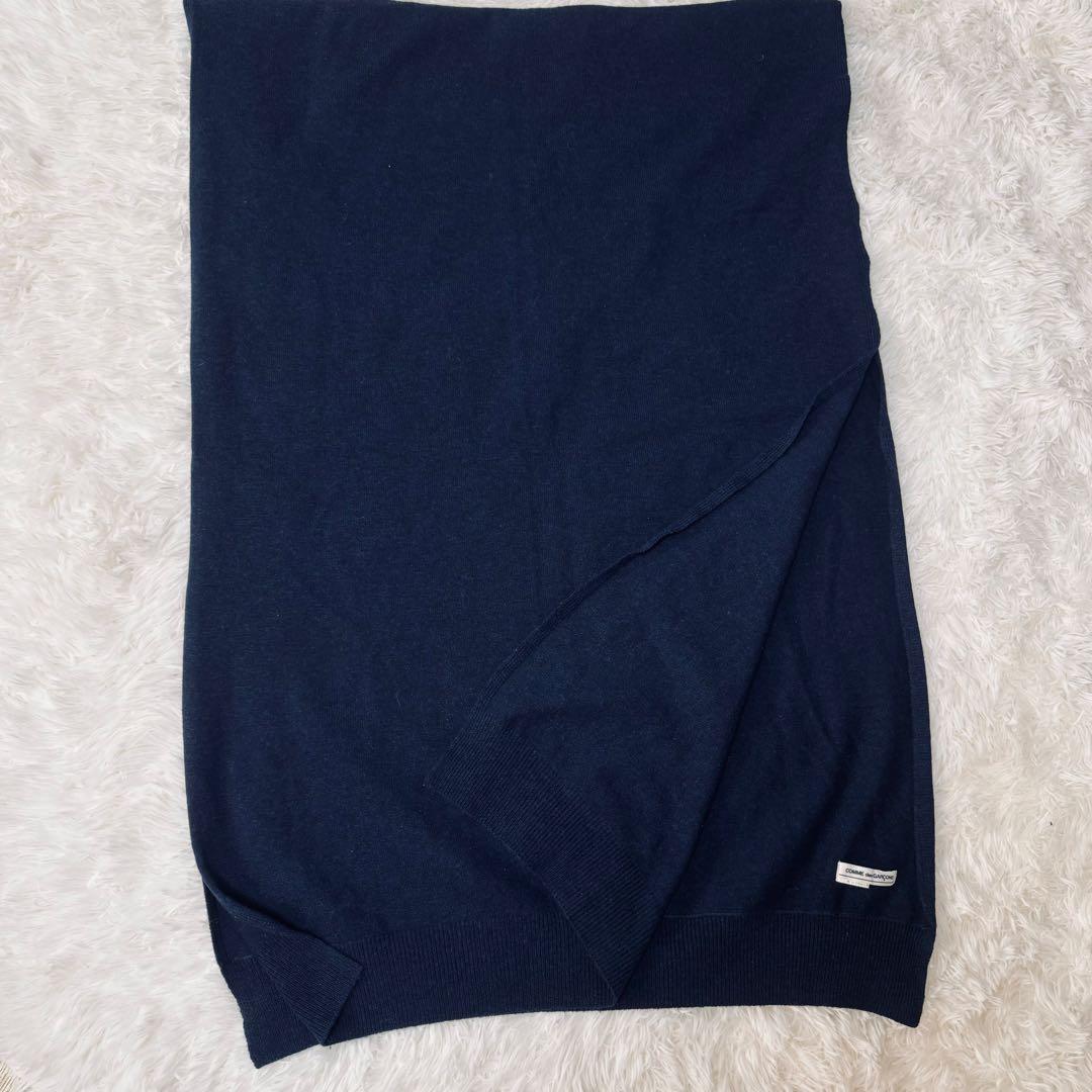 COMME des GARÇONS コムデギャルソン ウールストール ネイビー