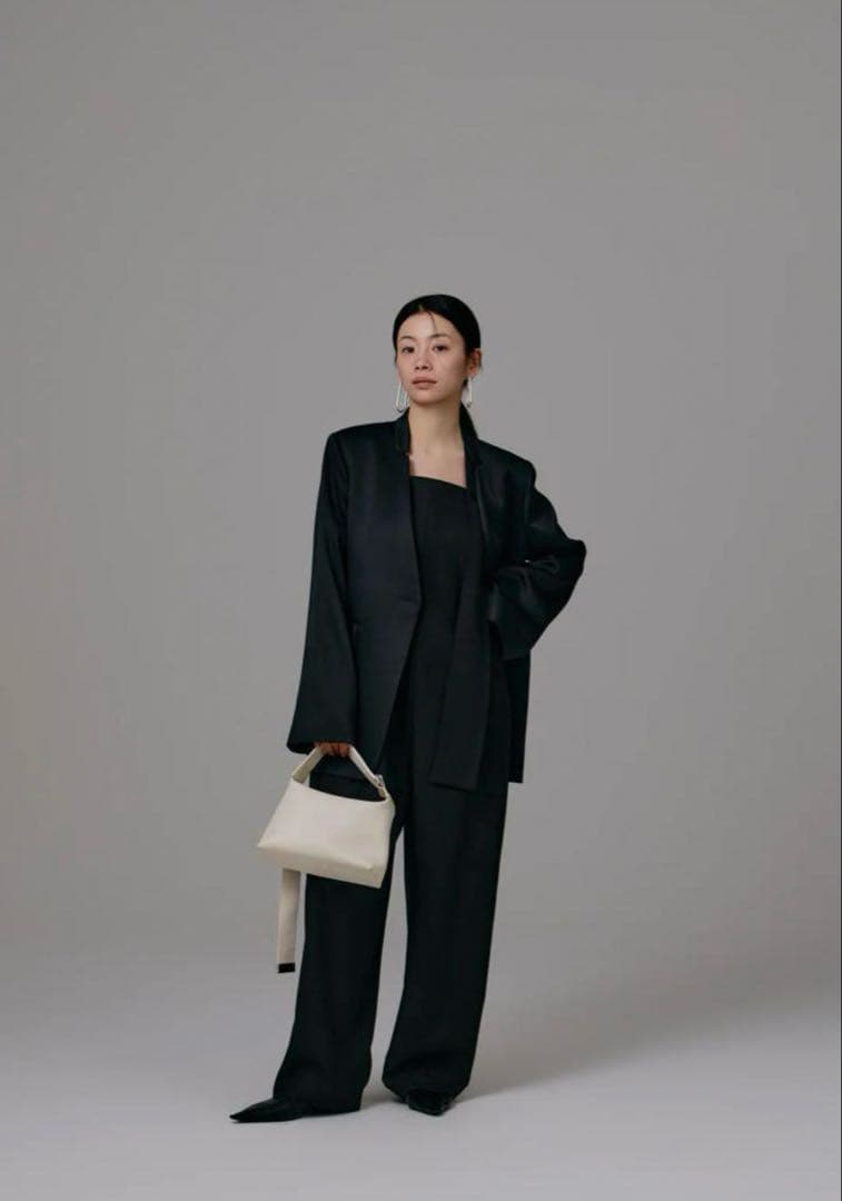 louren ローレン shoulder tie jumpsuit