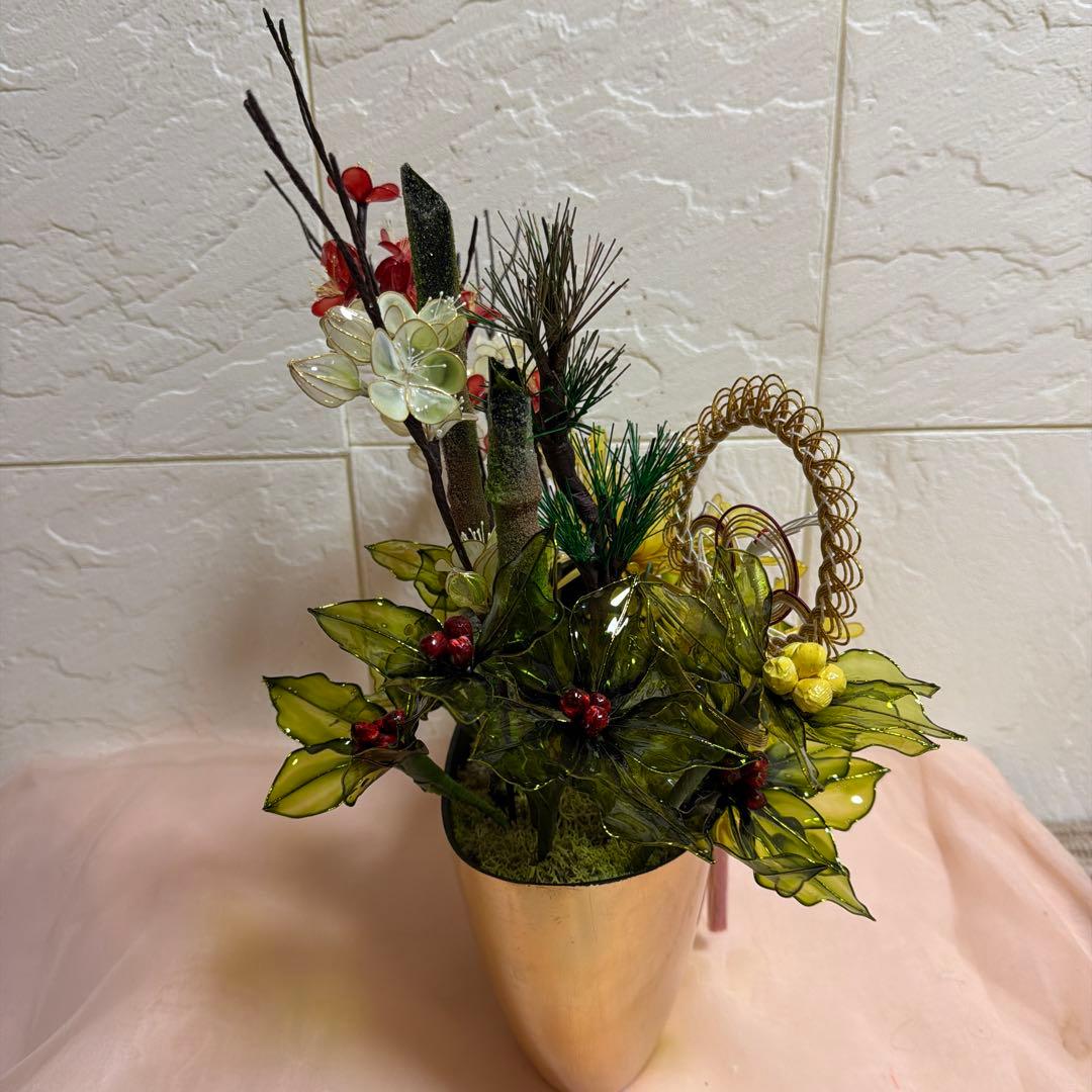 お正月用松竹梅、玄関用に最適！ (ノアの方舟！)