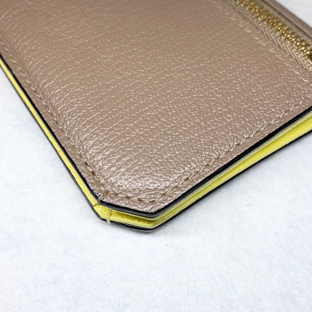 美品 ラルコバレーノ スマートカードウォレット 財布 やぎ革 レザー イタリア製