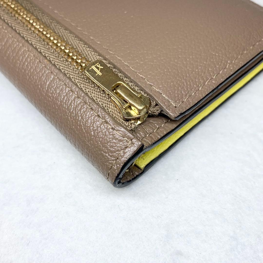 美品 ラルコバレーノ スマートカードウォレット 財布 やぎ革 レザー イタリア製