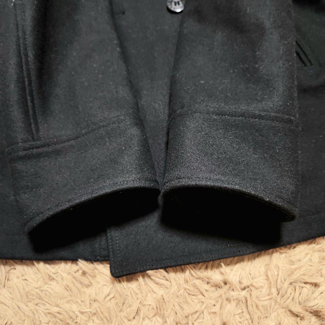 極美品✨ FAT メルトンウール ダブル ピーコート 映える裏地 キルティング