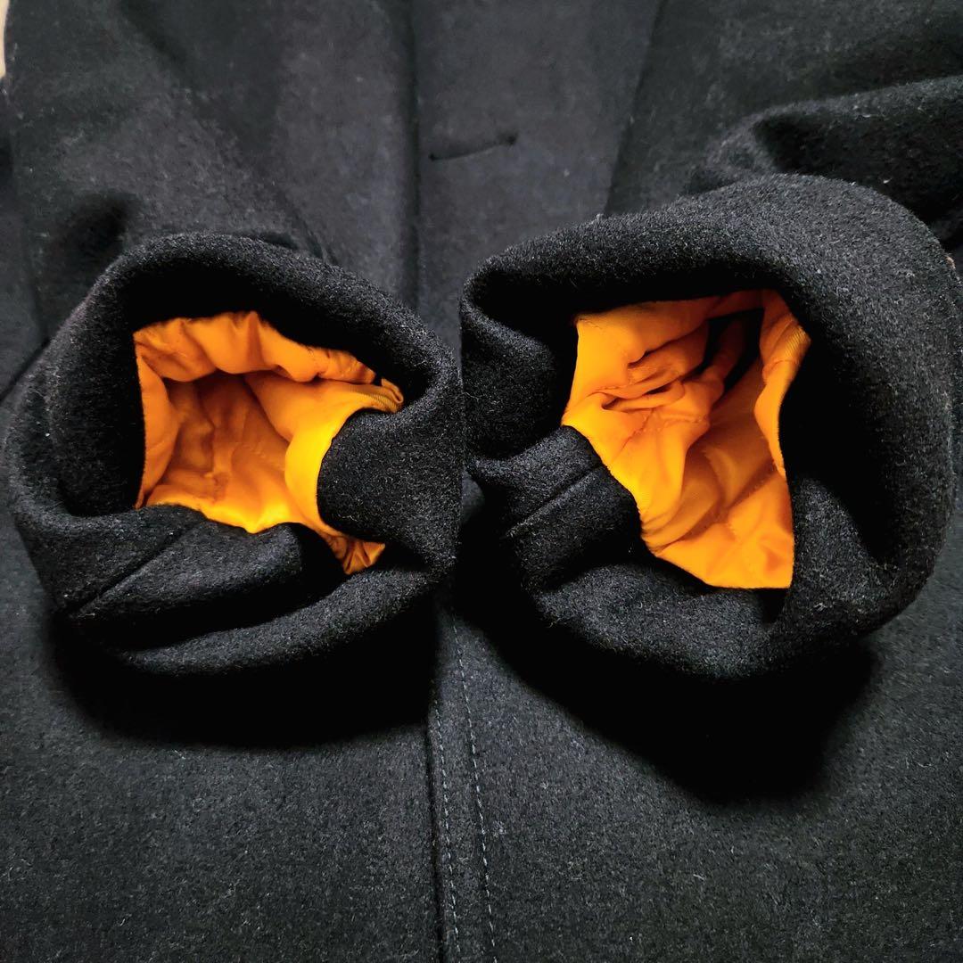 極美品✨ FAT メルトンウール ダブル ピーコート 映える裏地 キルティング