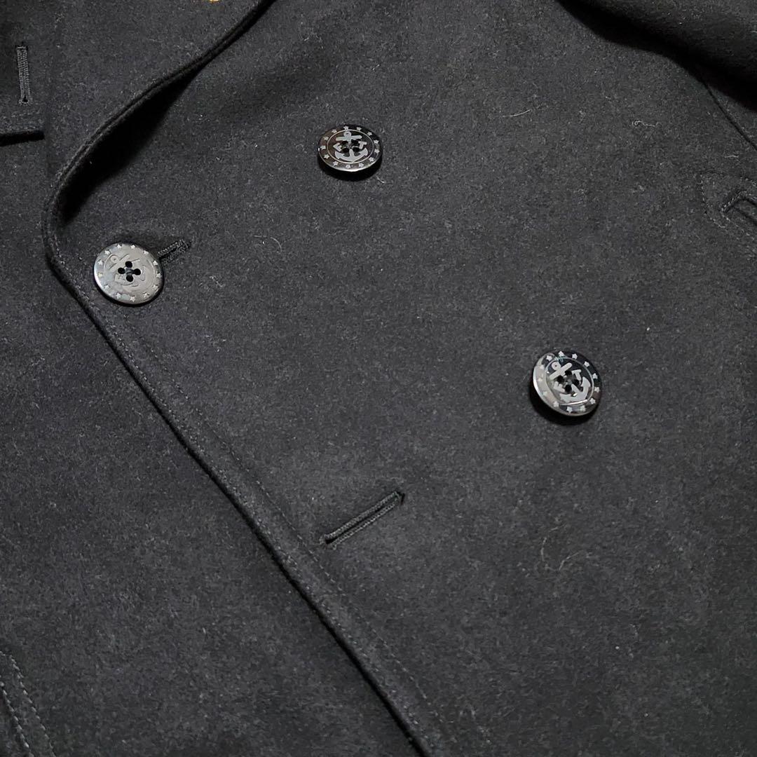 極美品✨ FAT メルトンウール ダブル ピーコート 映える裏地 キルティング