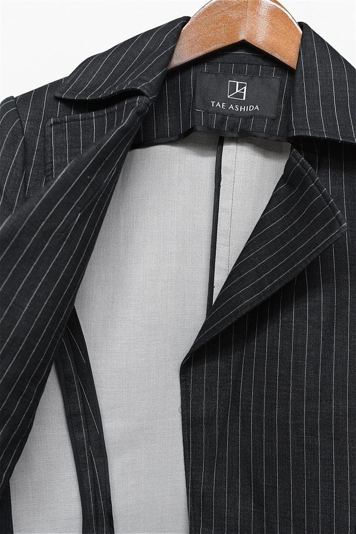 O285/美品 TAE ASHIDA セットアップ スーツ シルク混 9 黒