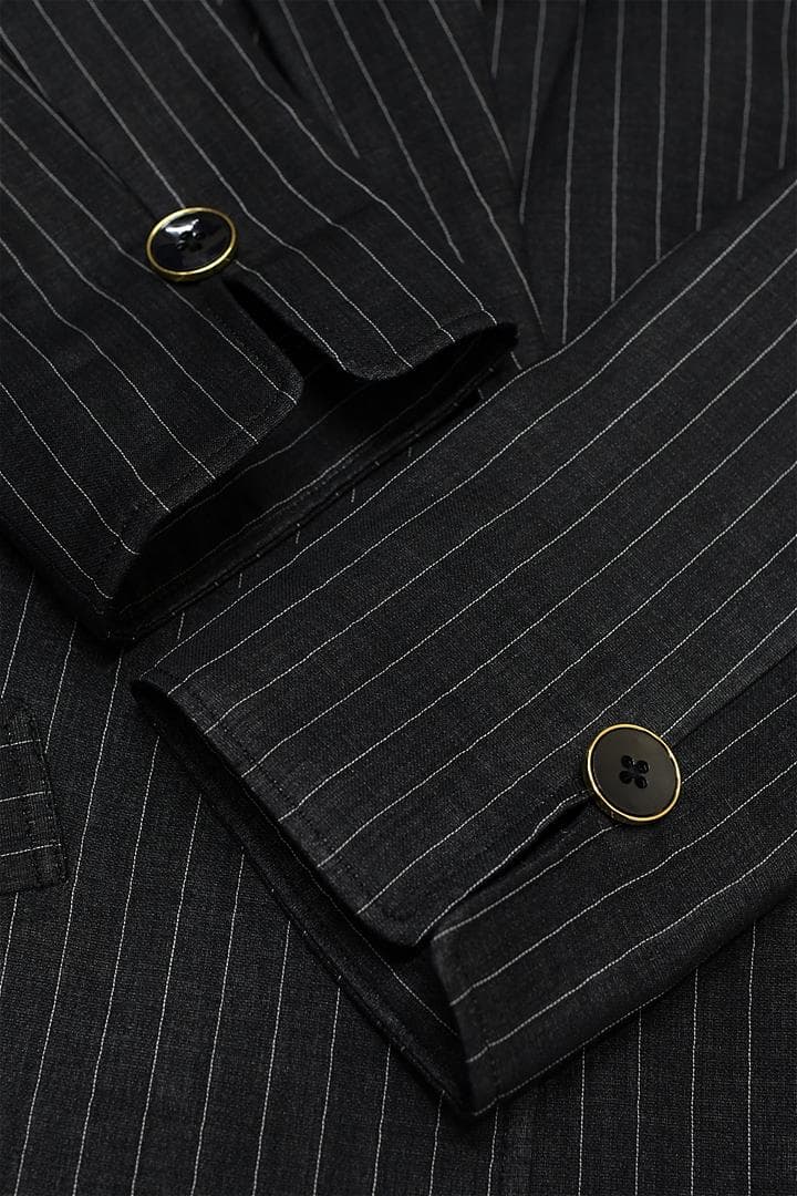 O285/美品 TAE ASHIDA セットアップ スーツ シルク混 9 黒